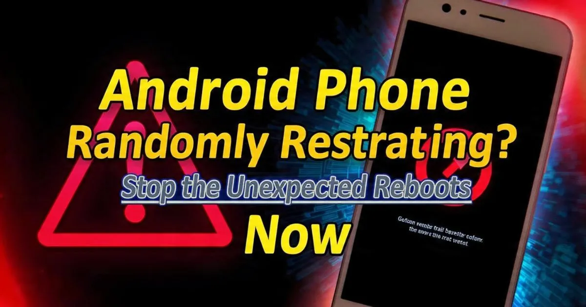 Android Phone Randomly Restarting? Stop the Unexpected Reboots Now