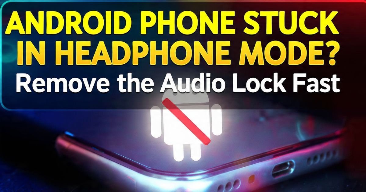 Android Phone Stuck in Headphone Mode Remove the Audio Lock Fast