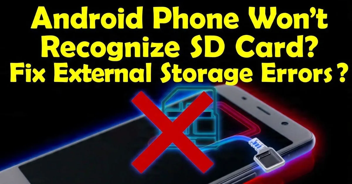 Android Phone Won't Recognize SD Card? Fix External Storage Errors