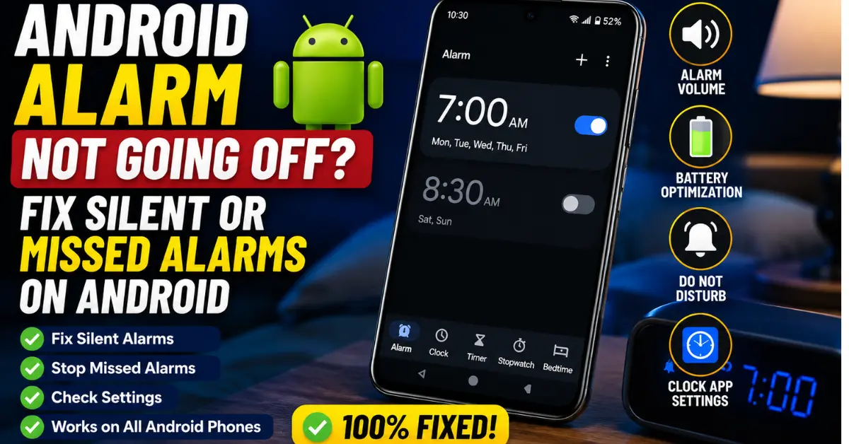 Android Alarm Not Going Off? Fix Silent or Missed Alarms on Android