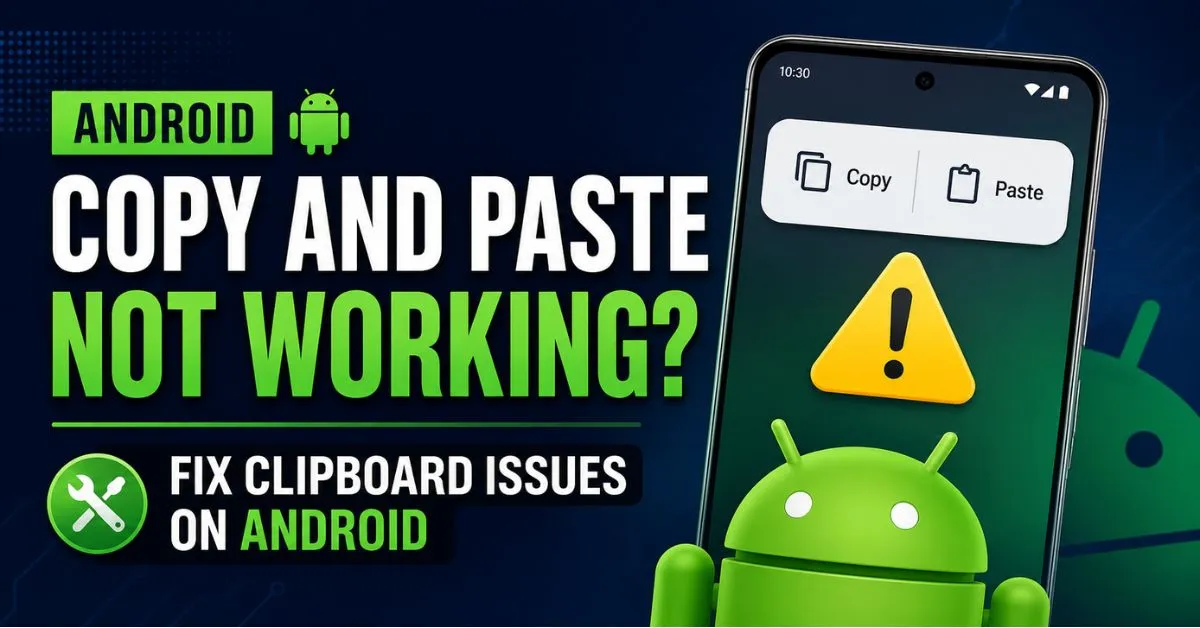 Android Copy and Paste Not Working Fix Clipboard Issues on Android