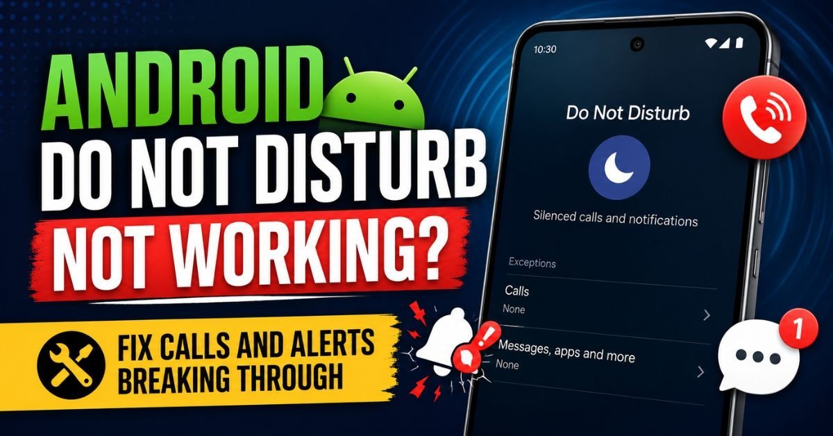 Android Do Not Disturb Not Working? Fix Calls and Alerts Breaking Through