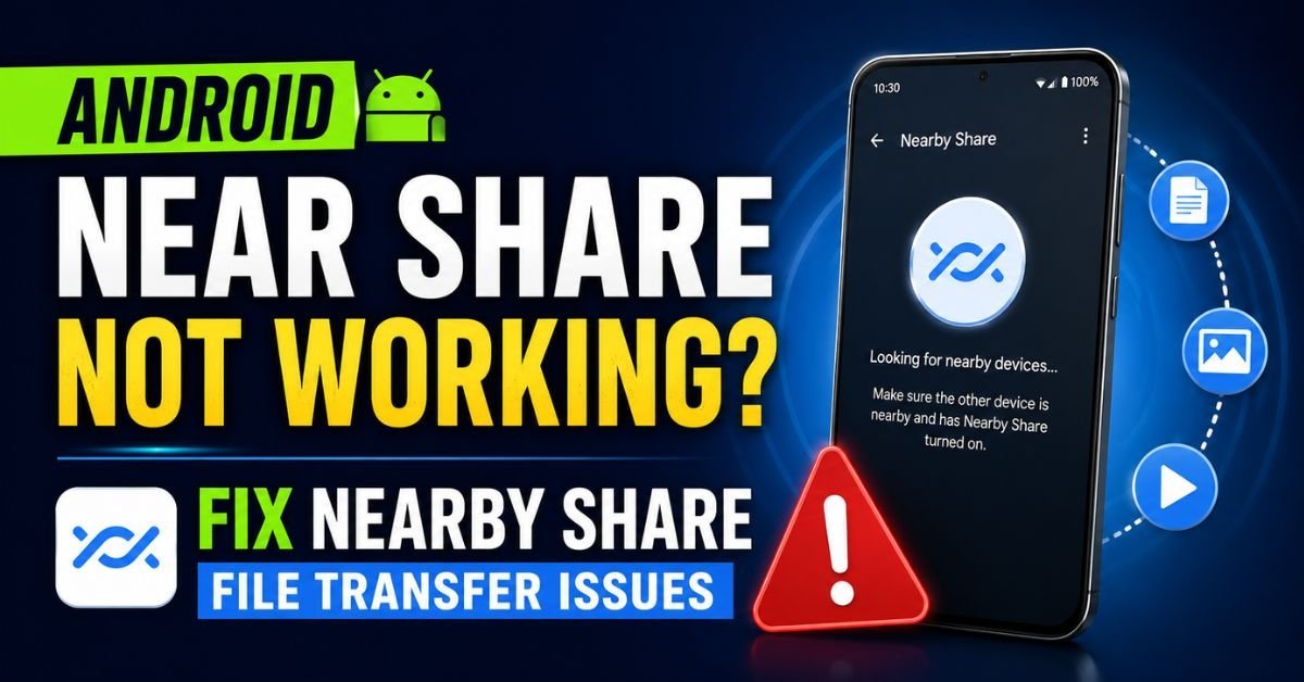 Android Near Share Not Working? Fix Nearby Share Fast