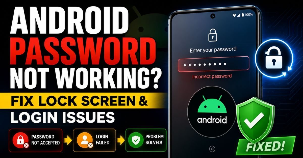 Android Password Not Working? Fix Lock Screen & Login Issues