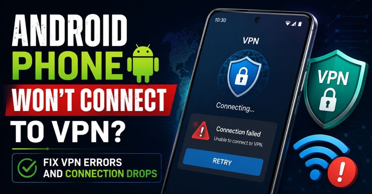 Android Phone Won't Connect to VPN Fix VPN Errors and Connection Drops