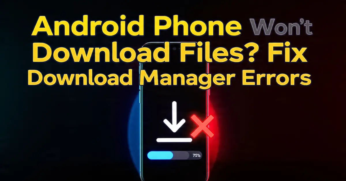 Android Phone Won't Download Files? Fix Download Manager Errors
