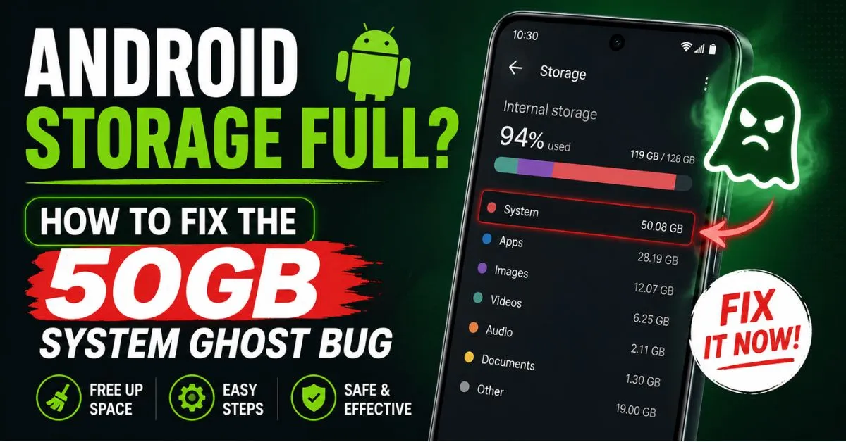 Android Storage Full? How to Fix the 50GB System Ghost Bug