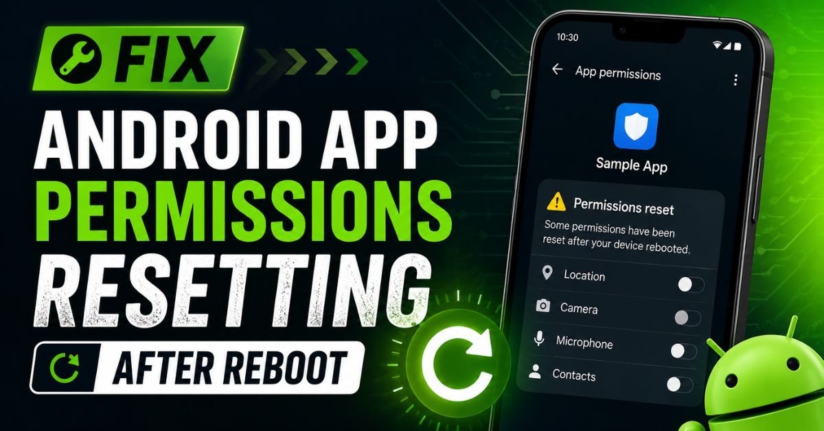 Fix Android App Permissions Resetting After Reboot