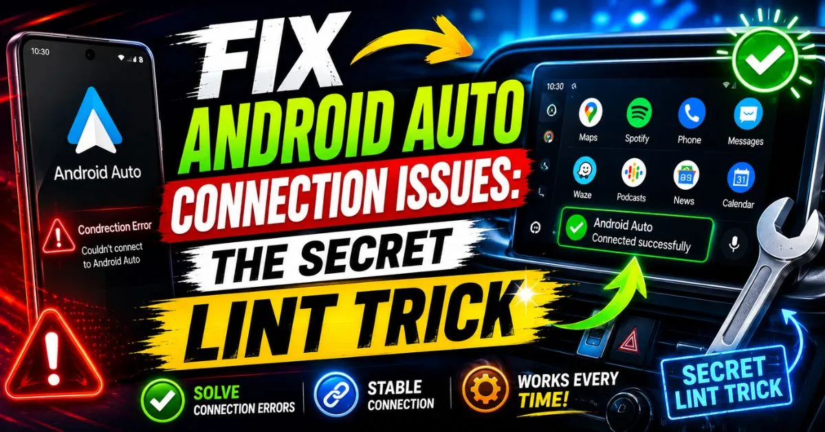 Fix Android Auto Connection Issues The Secret Lint Trick