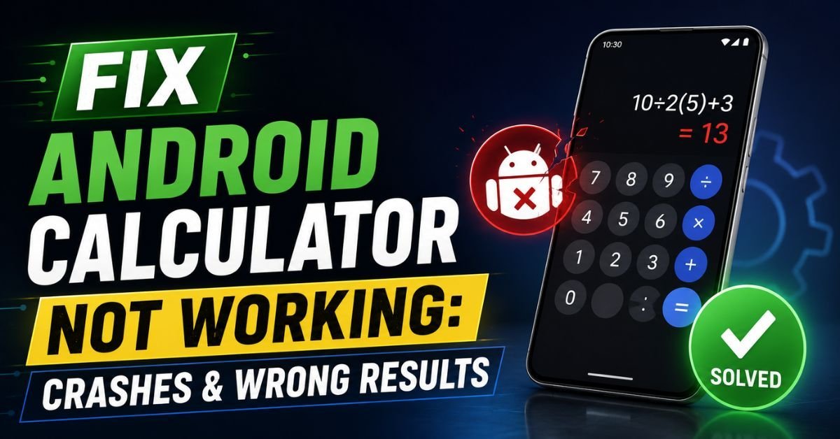 Fix Android Calculator Not Working: Crashes & Wrong Results