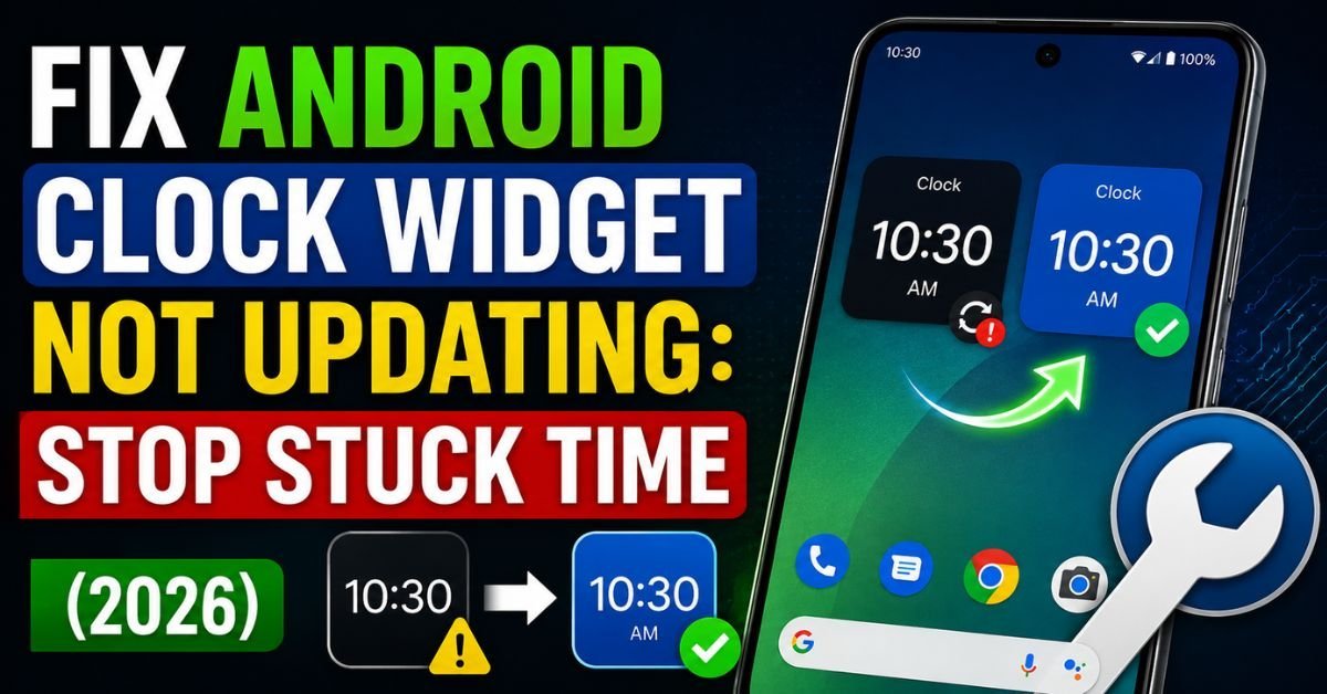Fix Android Clock Widget Not Updating: Stop Stuck Time (2026)