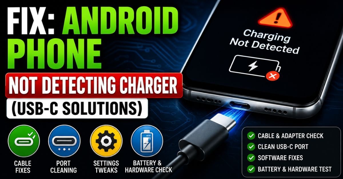 Fix: Android Phone Not Detecting Charger (USB-C Solutions)