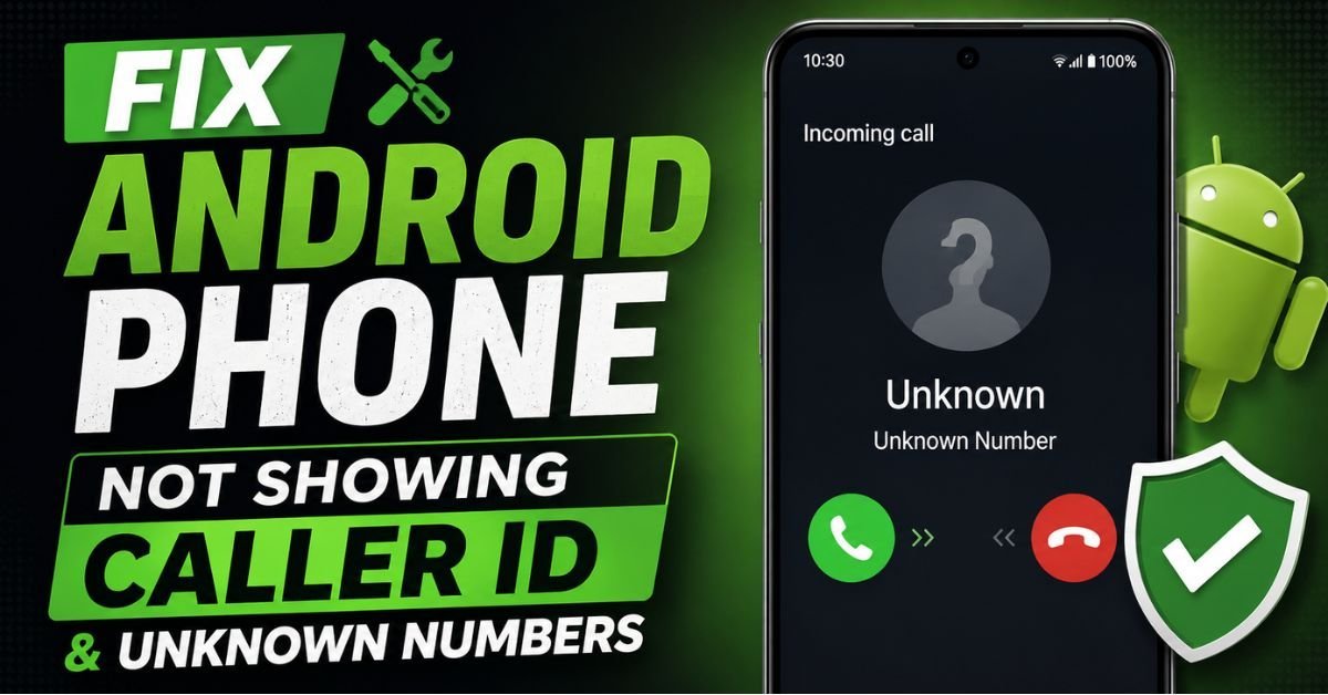 Fix Android Phone Not Showing Caller ID & Unknown Numbers