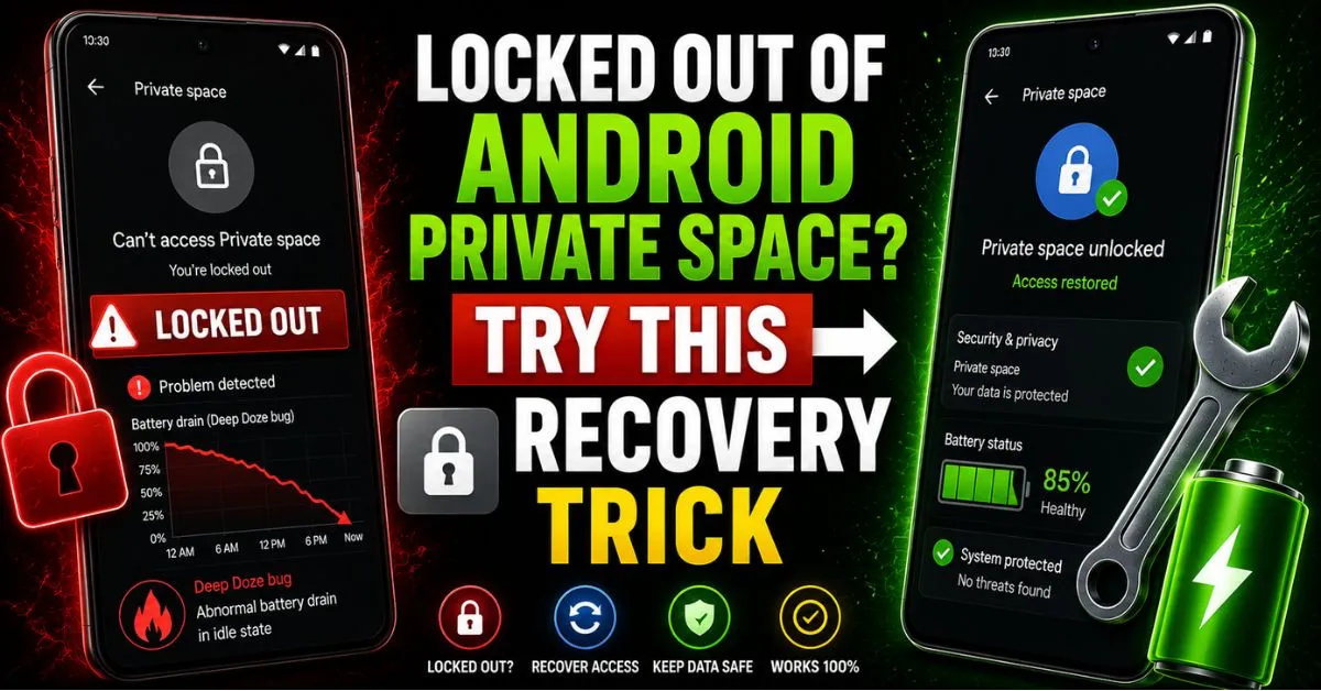 Locked Out of Android Private Space? Try This Recovery Trick