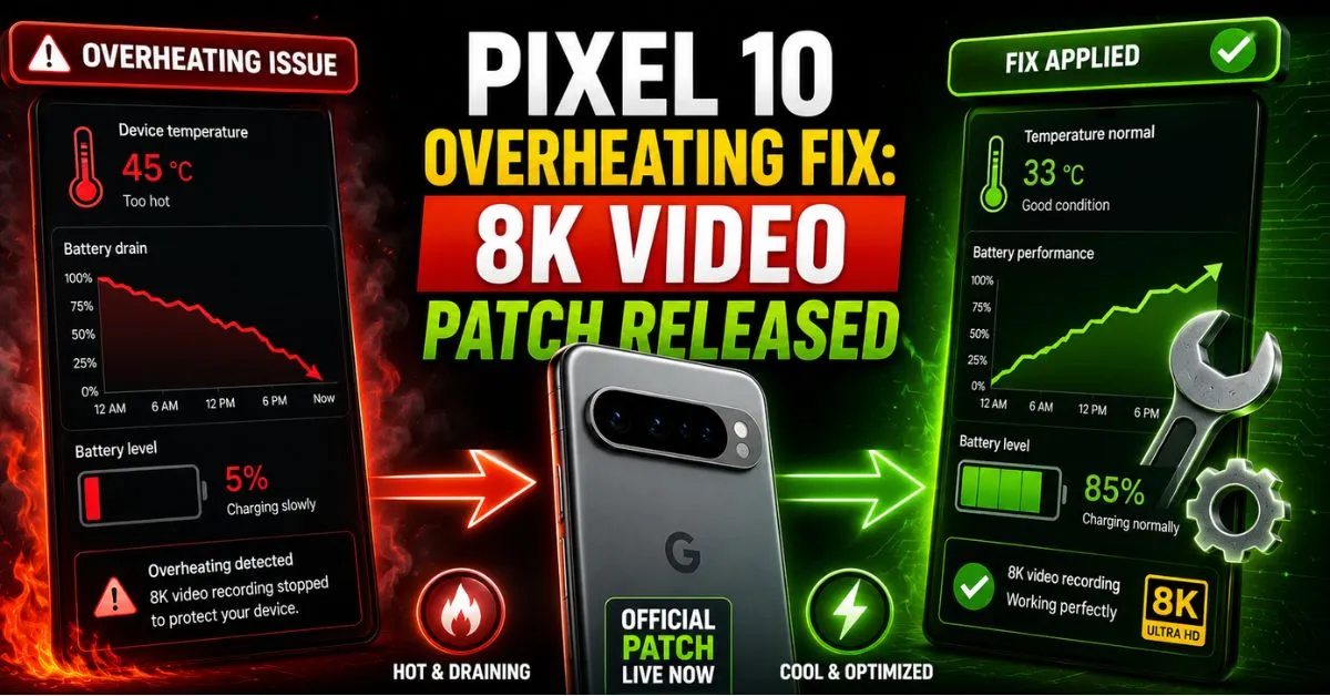 Pixel 10 Overheating Fix: 8K Video Patch Released
