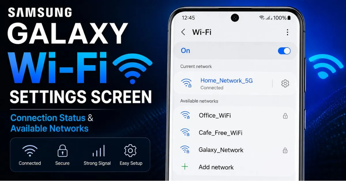 Samsung Galaxy Wi-Fi not working or keeps disconnecting — complete Wi-Fi fix guide