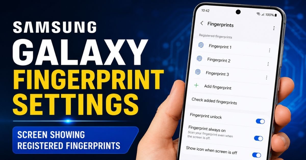 Samsung Galaxy fingerprint not working or Face ID not recognizing — fix biometrics on Galaxy