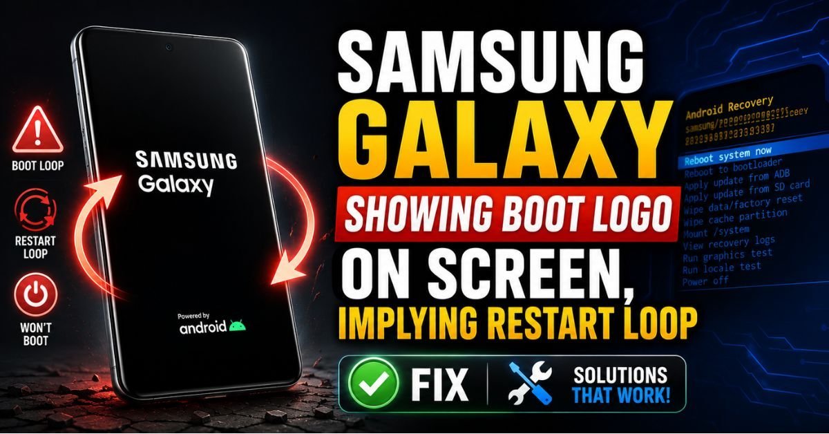 Samsung Galaxy keeps restarting or stuck in boot loop — complete fix guide