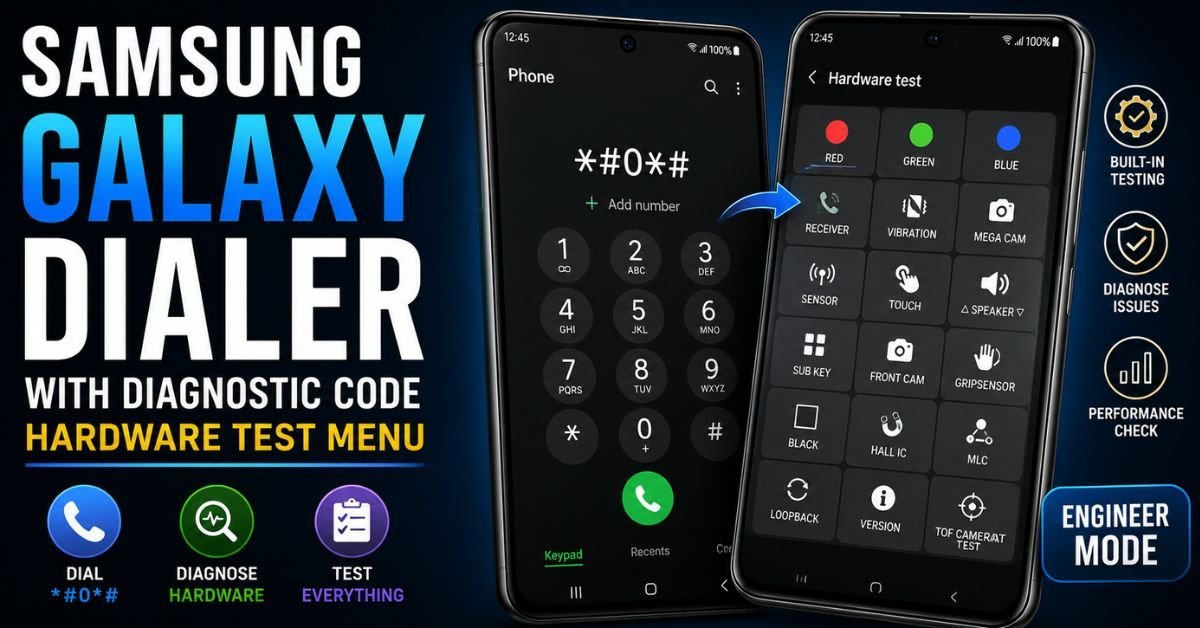 Samsung Galaxy secret diagnostic codes — complete list of Samsung service menu codes