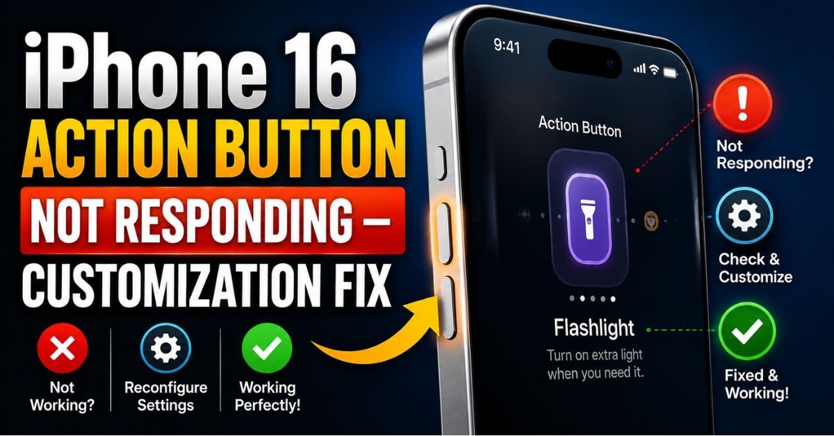 iPhone 16 Action Button Not Responding — Customization Fix