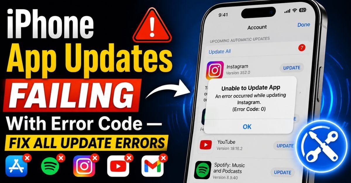 iPhone App Updates Failing With Error Code — Fix All Update Errors