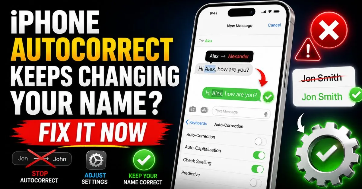 iPhone Autocorrect Keeps Changing Your Name? Fix It Now