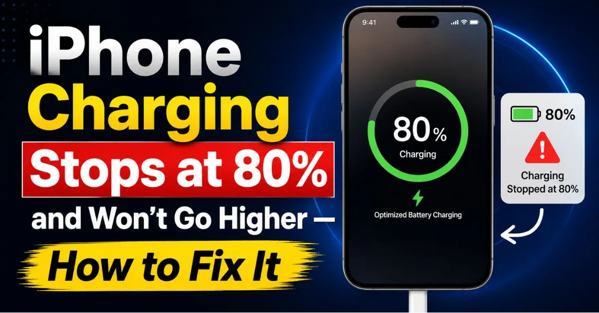iPhone Charging Stops at 80% and Won't Go Higher — How to Fix It