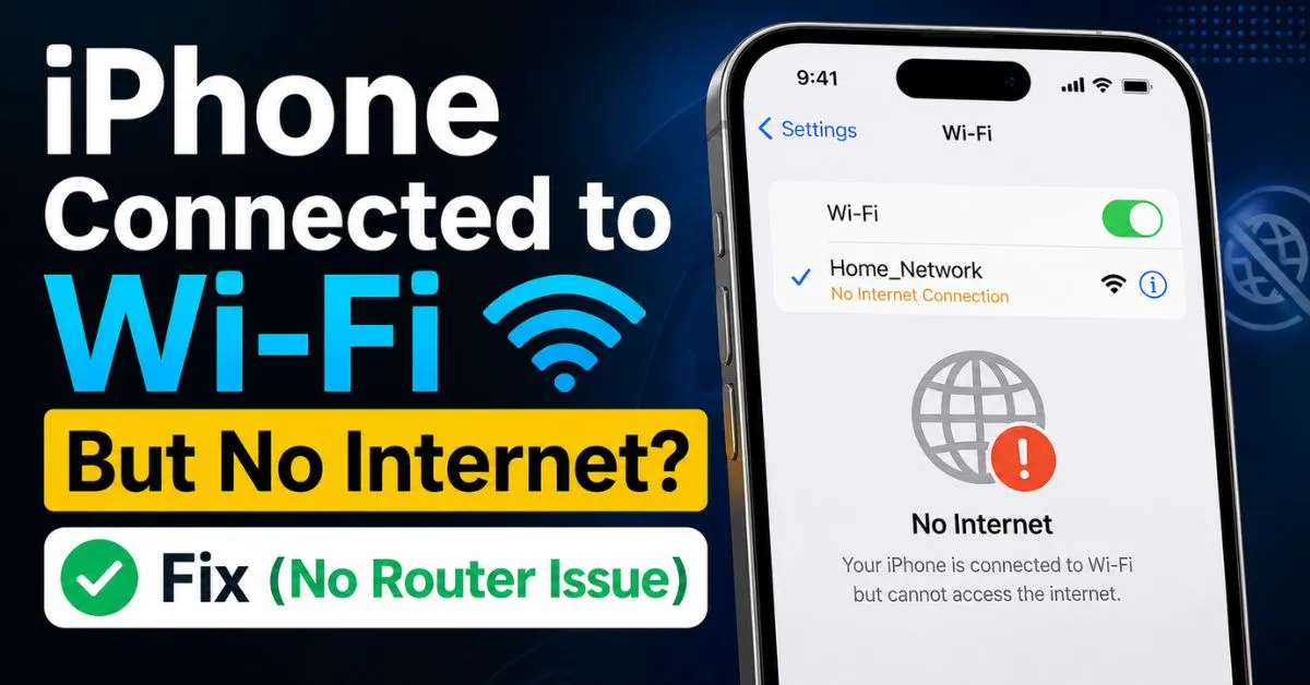 iPhone Connected to Wi-Fi But No Internet? Fix (No Router Issue)