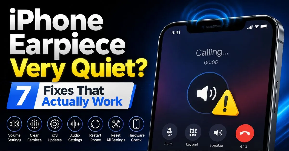 iPhone Earpiece Very Quiet? 7 Fixes That Actually Work