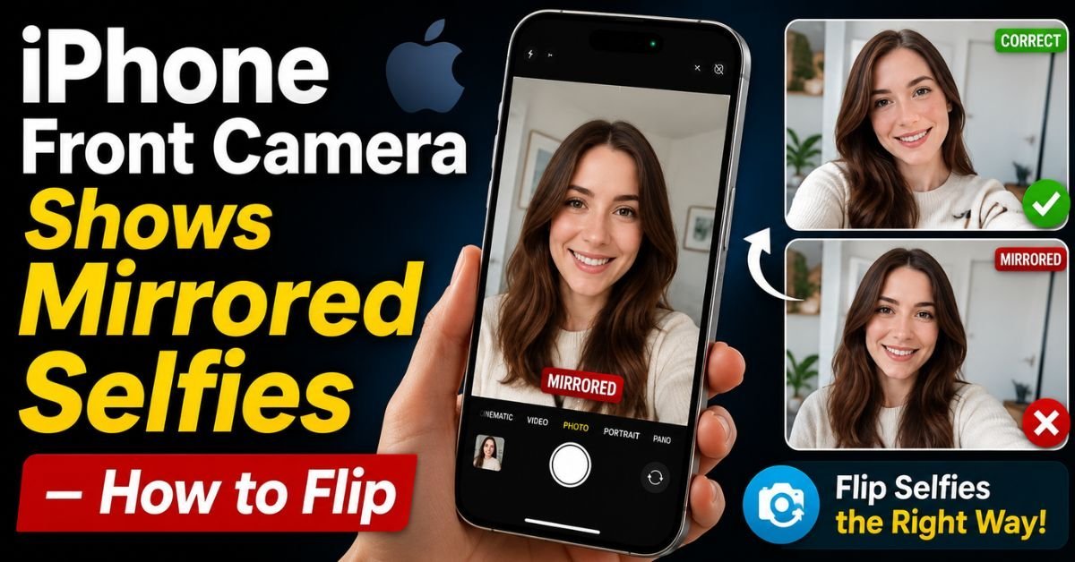 iPhone Front Camera Shows Mirrored Selfies — How to Flip