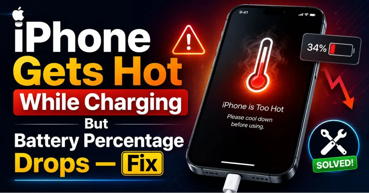 iPhone Gets Hot While Charging But Battery Percentage Drops — Fix