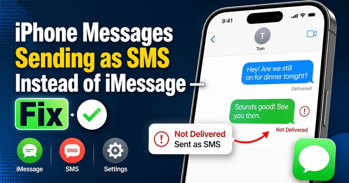 iPhone Messages Sending as SMS Instead of iMessage — Fix
