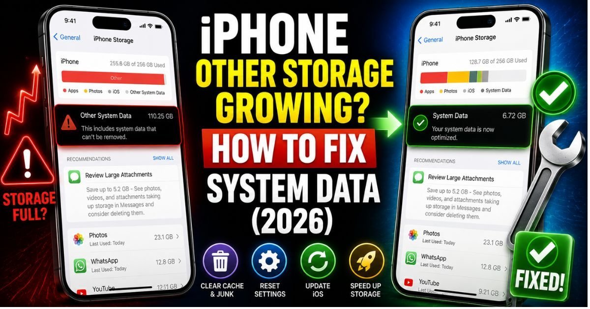 iPhone Other Storage Growing? How to Fix System Data (2026)