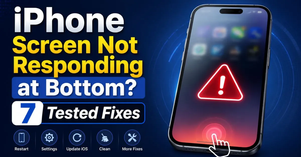 iPhone Screen Not Responding at Bottom? 7 Tested Fixes