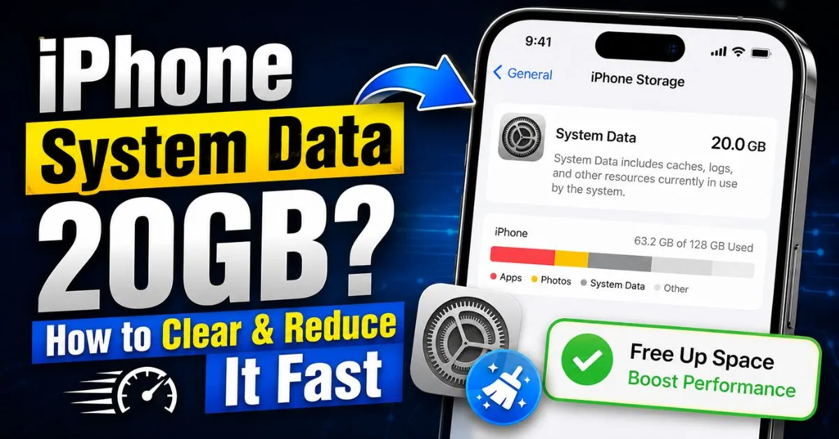 iPhone System Data 20GB? How to Clear & Reduce It Fast