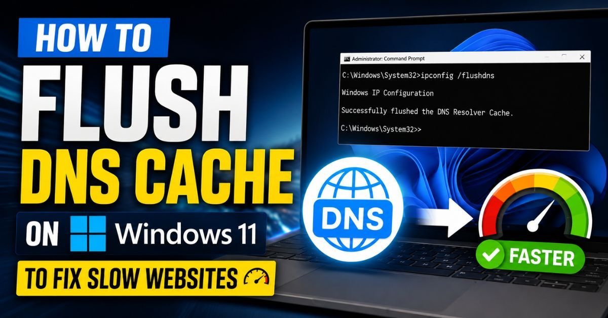 How to Flush DNS Cache on Windows 11 to Fix Slow Websites